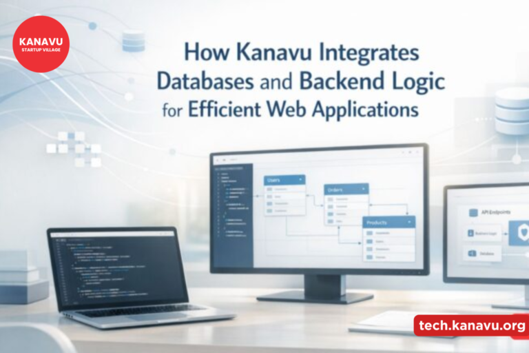 How Kanavu Integrates Databases and Backend Logic for Efficient Web Applications