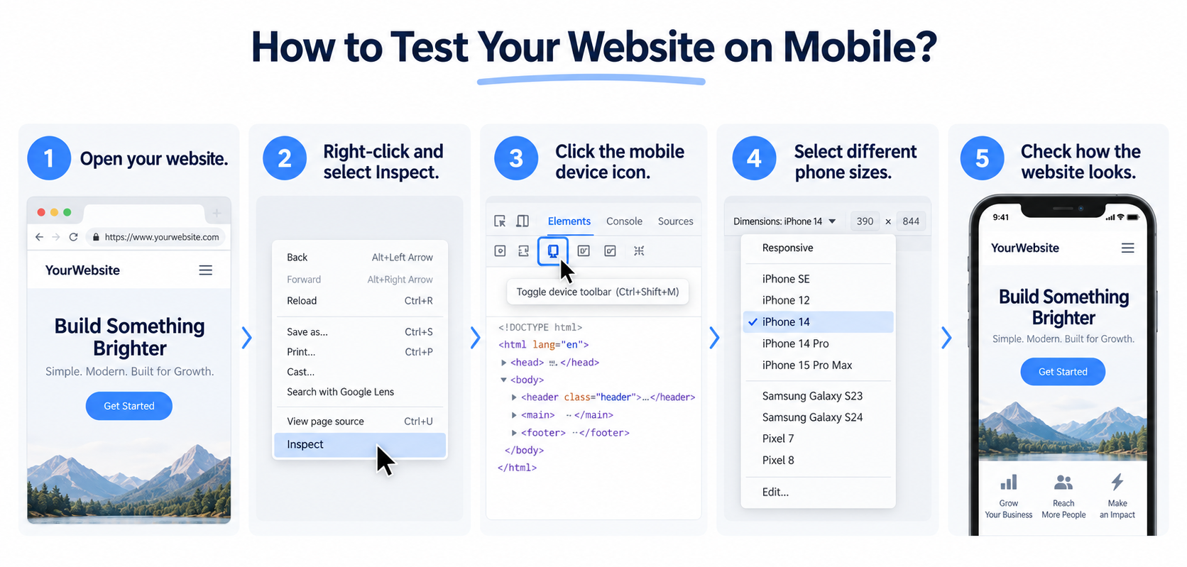 How to Test Your Website on Mobile